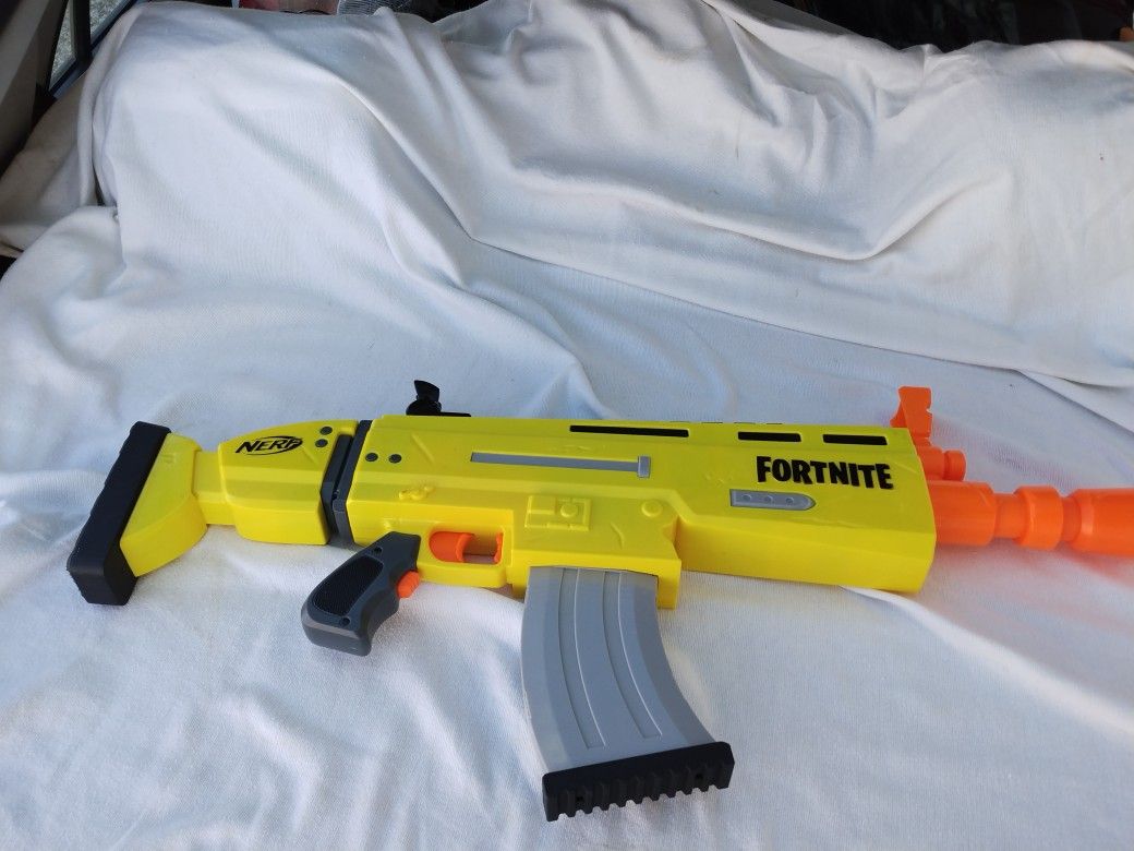 NERF Fortnite AR-L Elite Dart Blaster 2018 GOLD SCAR Gun HASBRO EPIC GAMES Toys