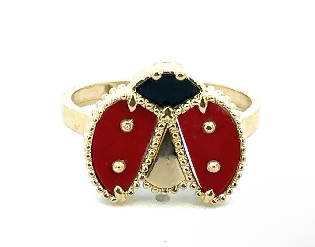 Woman’s Ladies 14k Yellow Gold Ladybug 🐞 Ring Size 8.5 GP3120139