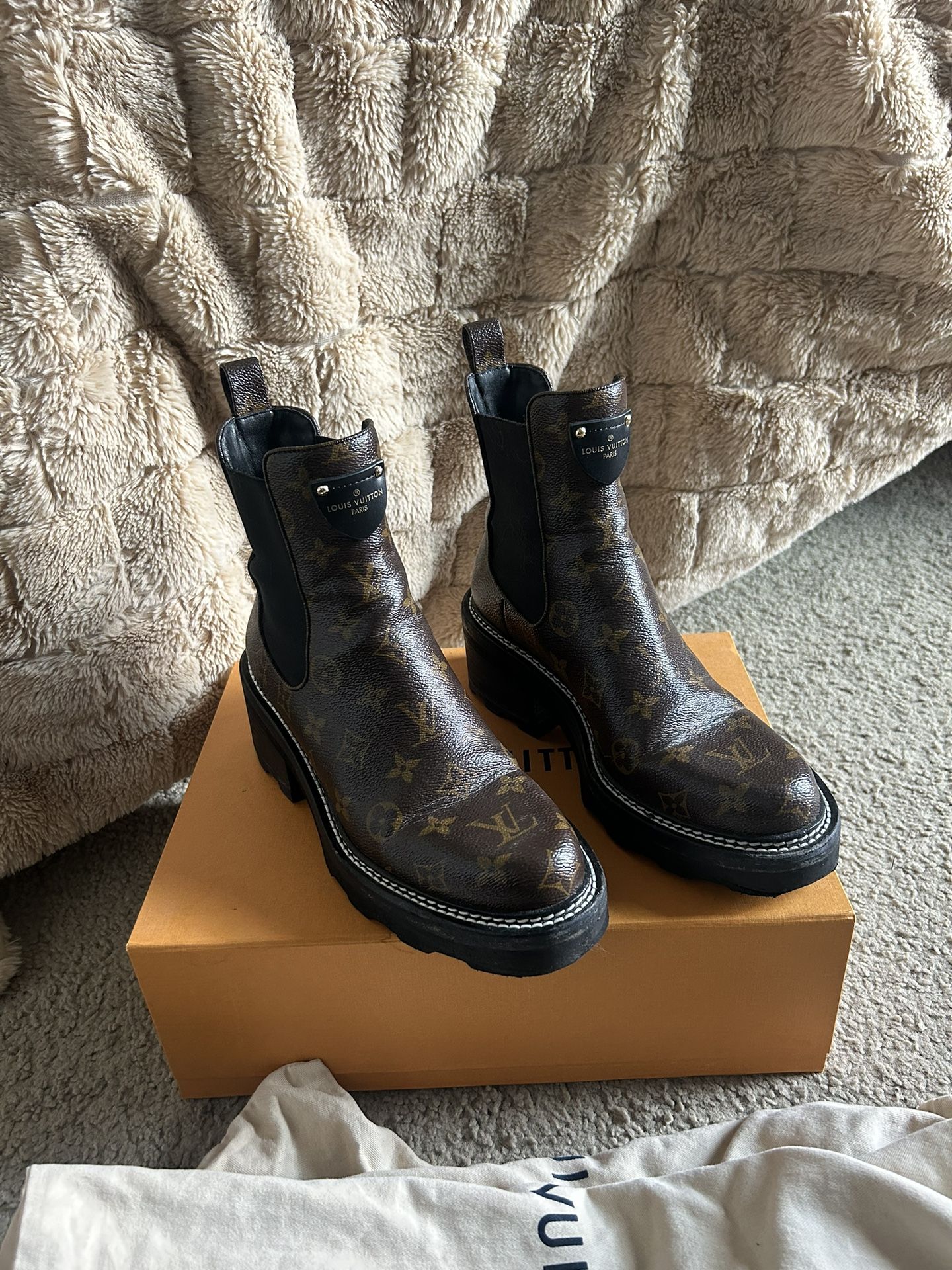 Louis Vuitton Leather Boots