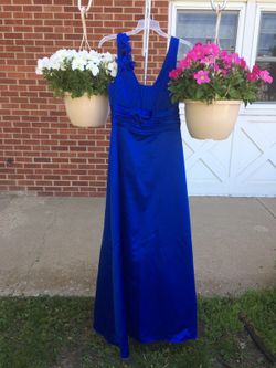Blue/sapphire formal gown David's Bridal