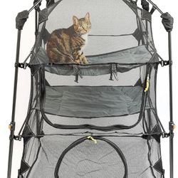 Outback Jack Cat Enclosure Kitten and Cat Playpen for Indoor Cats, Cat Cage Outdoor Catio | Cat Tent for Outside or Inside | Portable and Foldable to 