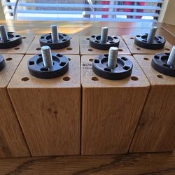 Ikea Burfjord Oak wood bed Frame legs x8