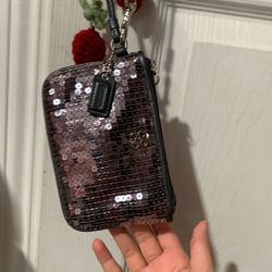 Coach Silver Wristlet