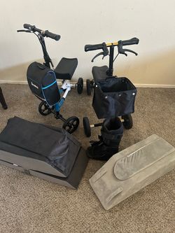 Knee scooter and accessories
