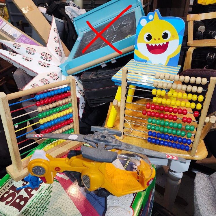 $10 For Everything All Children's Toddler Toys Abacus Counter Baby Shark Chair Toy Helicopter