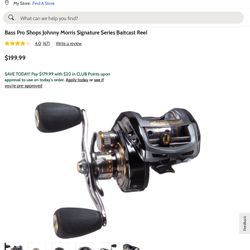 Basspro johnny morris Signature Series Bait casting reel xps jsg30ha