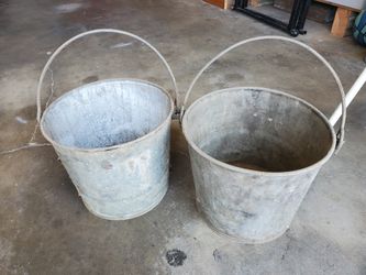 Antique Steel Pails