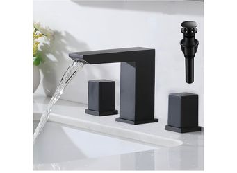 Widespread Bathroom Faucet 3 Hole, 2-handle Bathroom Sink Faucet F18