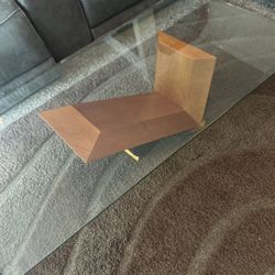 Coffee Table With Marble Base Glass Top 