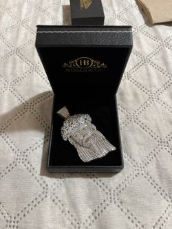 Iced Out 925 Silver Jesus Piece