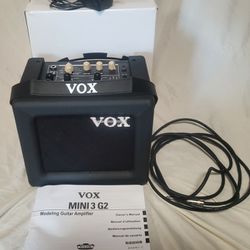 VOX MINI3 G2 Battery Powered Modeling Amp w/Box & Cable