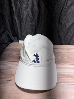 Disney Parks Mickey Mouse Adjustable White  Baseball Style Hat