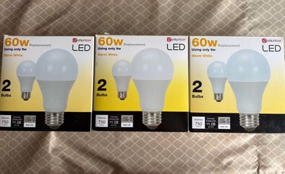 Utilitech 60W LED Bulbs 3 Boxes