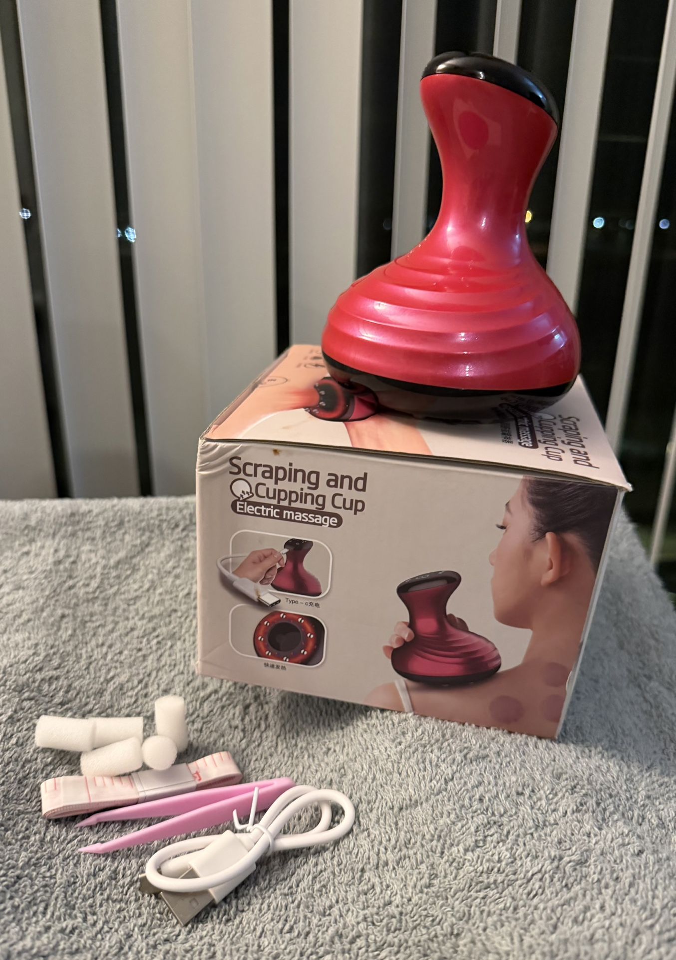 NNETM Intelligent Vacuum Cupping Massage Device - Red