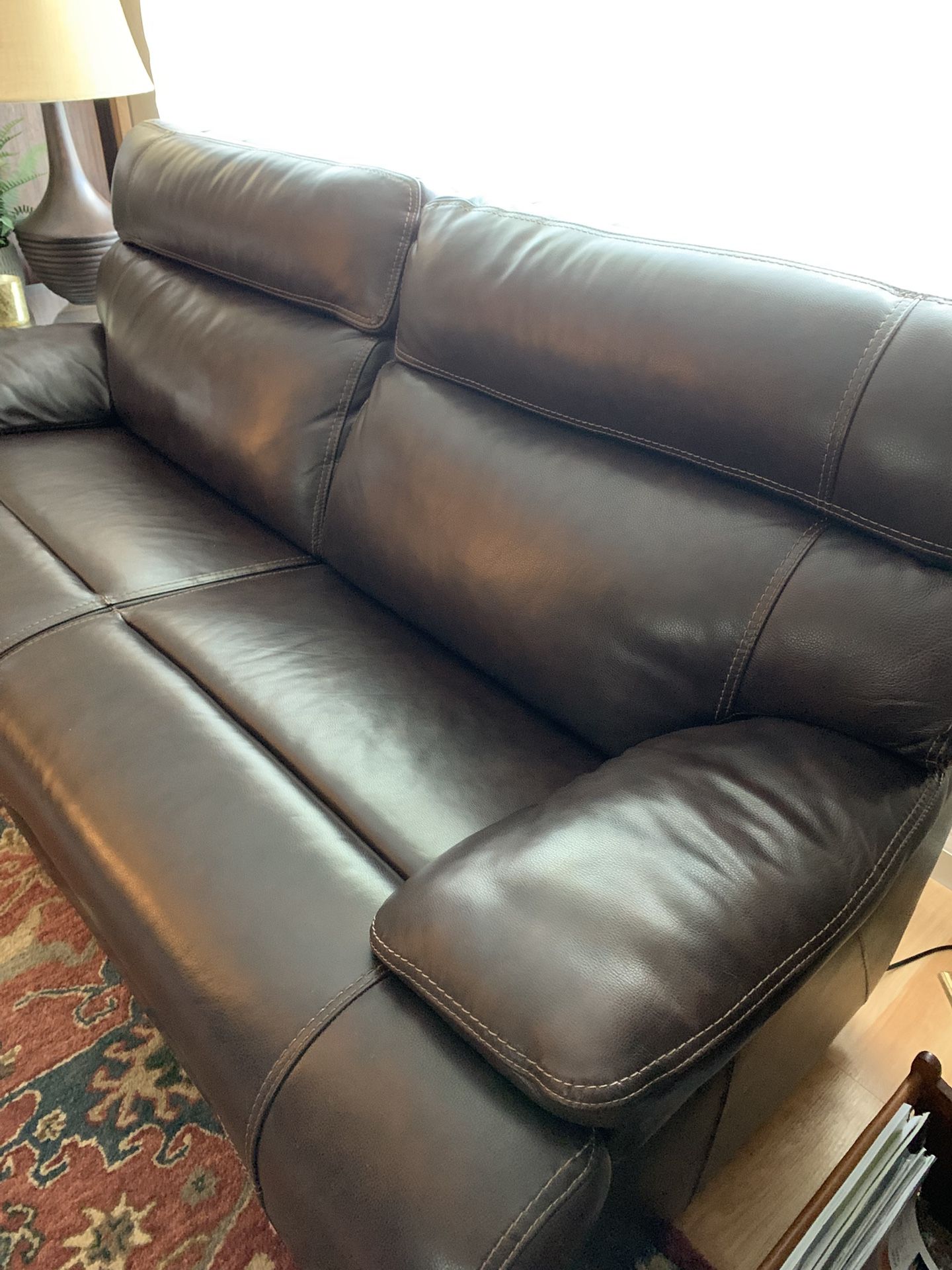 Leather Sofa, Recliner