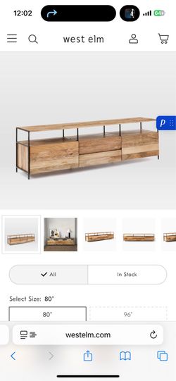 West elm media console