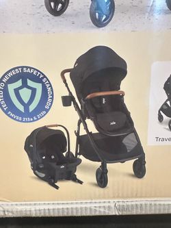 New Car seat +stroller Joie ginger system with  mint latch baseless car seat