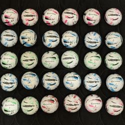 30 TaylorMade SpeedSoft Ink Golf Balls Used 4A Condition AAAA Grade Multi-Color