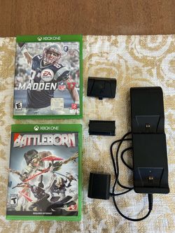 Xbox Controller Charger and Games