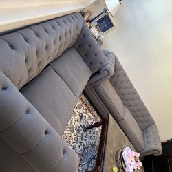 2 Beautiful Modern Matching Sofas 