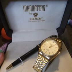 Manhattan Watch & Pen Set