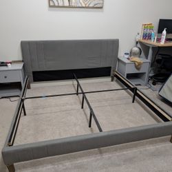 King Bed Frame No Foundation Required