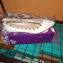 White Flat Shoes
