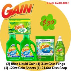 Large Gain LAUNDRY Detergent Household BUNDLE Stock up SALE 🔥