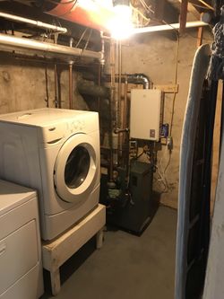 Tankless water heater install
