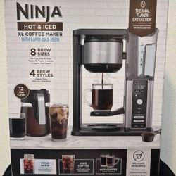 Ninja Hot & Iced XL Coffee Maker with Rapid Cold Brew - CM371: Drip Coffee Machine, 12 Cup Capacity