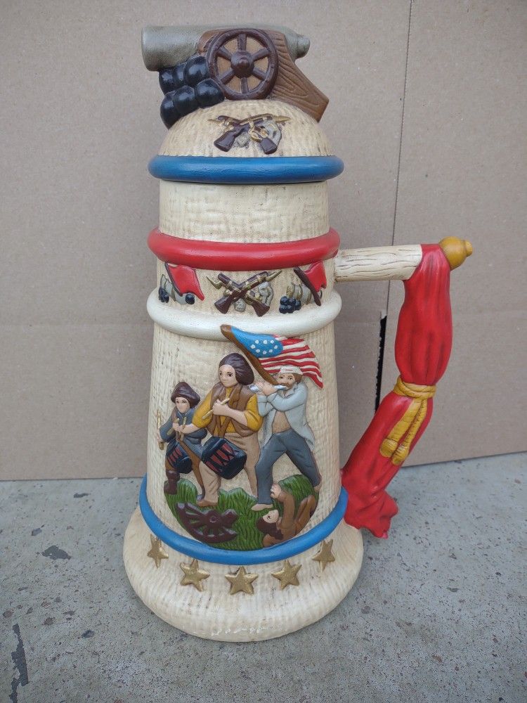 Vintage 14" American Revolution Giant Stein