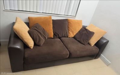 Sofa and cushions