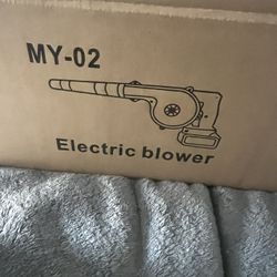 Leaf blower comes with 2 batteries and charger 