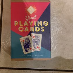 GIANT Playing Cards - New Open Box