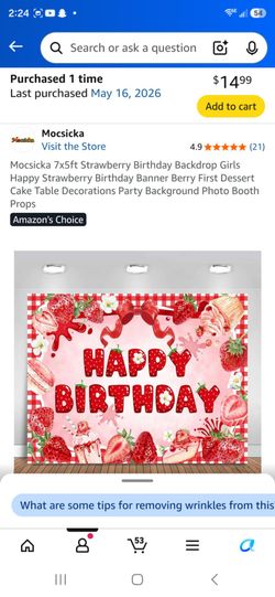 Strawberry party theme decor