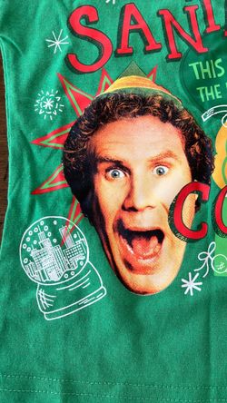 New With Tags Elf Movie "Santa's Coming" Youth T-Shirt (Size 3/4)