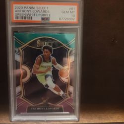 Anthony Edwards Panini Select rookie card