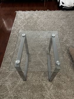 small glass table 