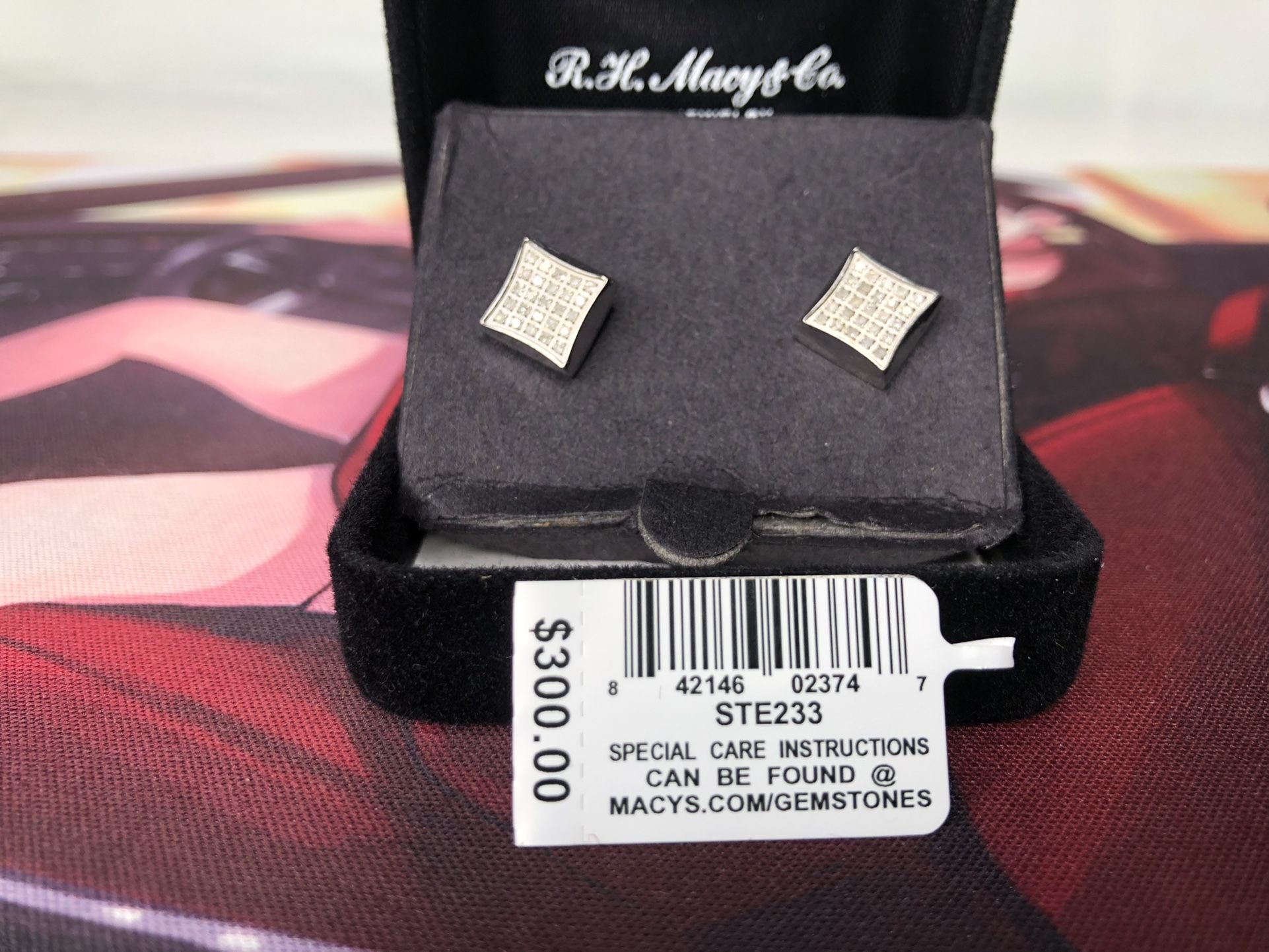 Macys Diamond Earrings 