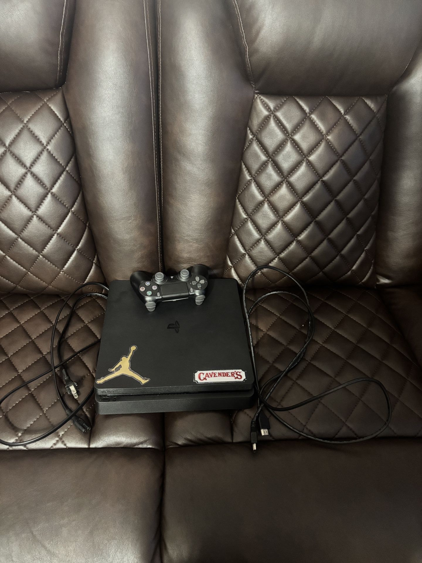 PS4 With Cables, Controller And 2 Spider-Man Games
