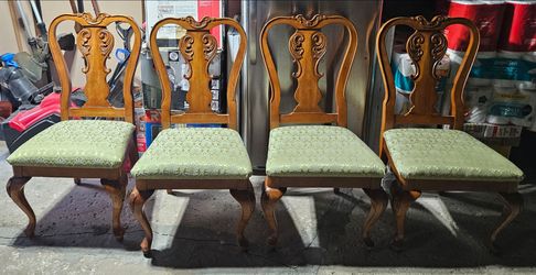 Solid Oak Dining Room Chairs
