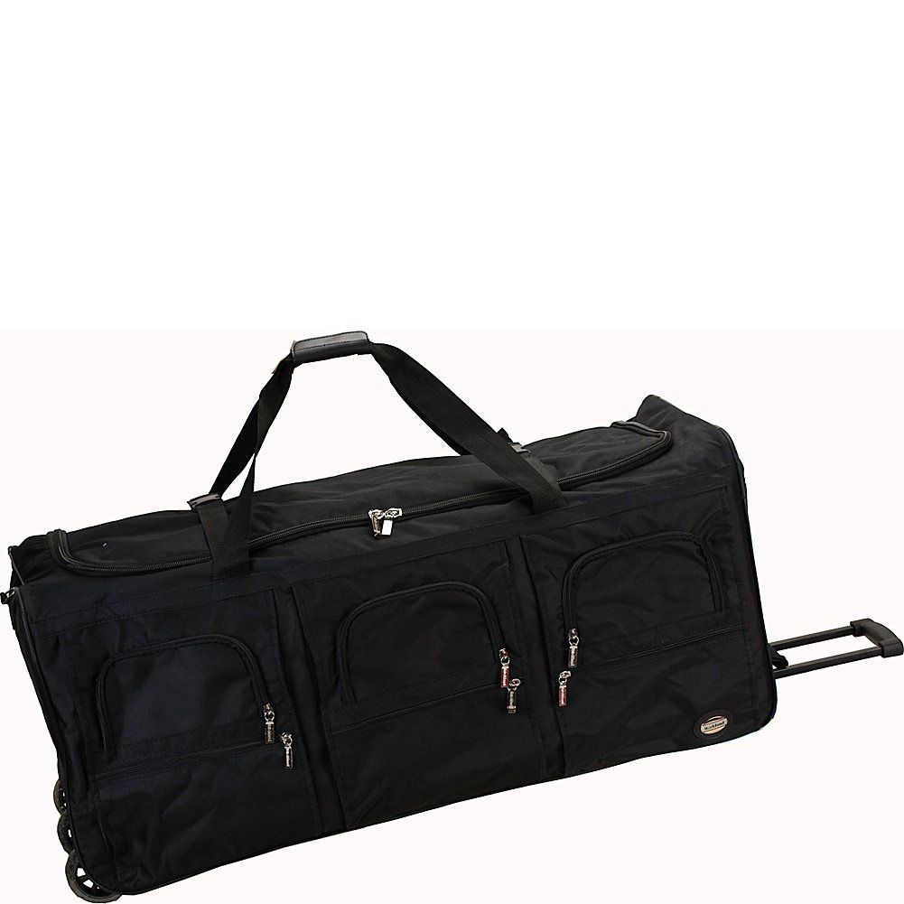 Rockland Rolling Duffel Bag, Black, 40-Inch 40-Inch Black