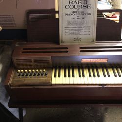 Antique Piano With Rapid course in modern piano playing