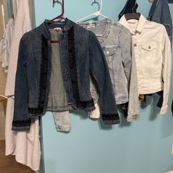3 Denim Jackets -One Very Unique And Intricate