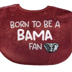 ALABAMA CRIMSON TIDE BABY BIB