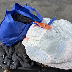 bag full of clothes