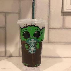 Yoda teacher starbucks cup 