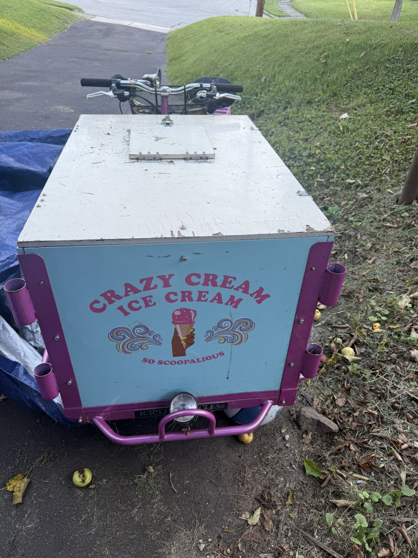 Ice Cream Tricycle Cart.