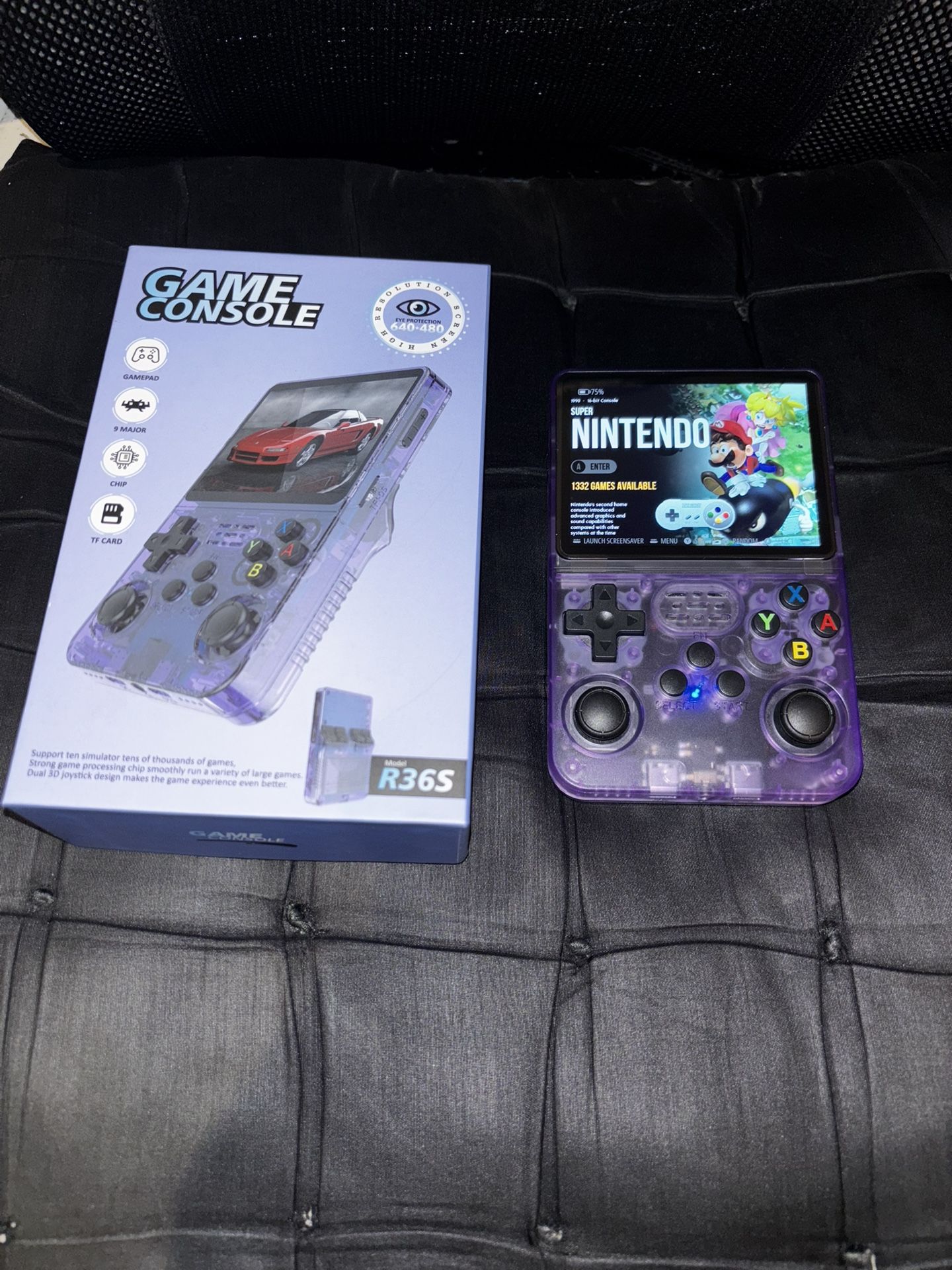 Brand New R36S Portable Handheld 64 GB in Purple