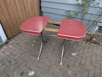 1950s Red Formica Table